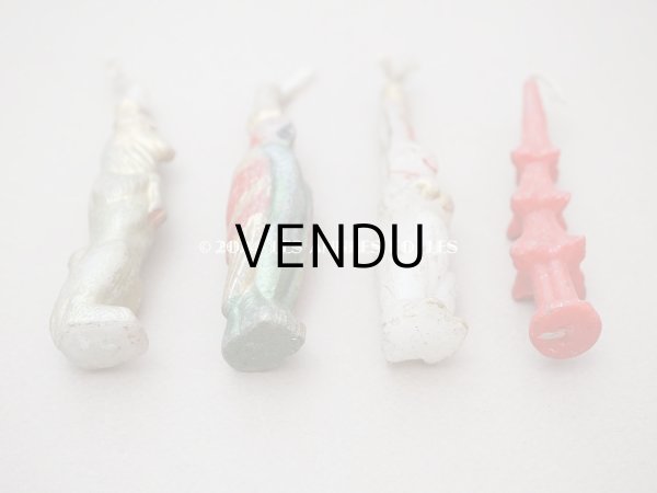 画像4: 1900年頃 アンティーク クリスマス用 キャンドル 4点セット (4)