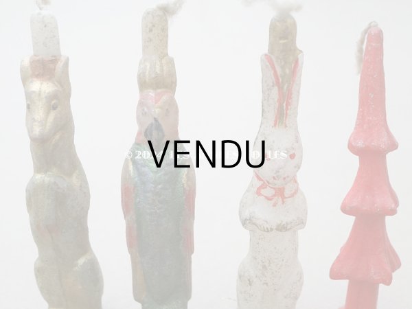 画像3: 1900年頃 アンティーク クリスマス用 キャンドル 4点セット (3)