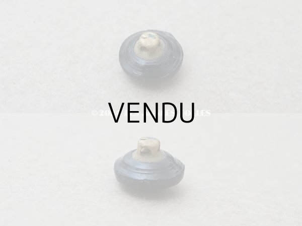 画像3: アンティーク 極小 8mm フレンチジェットのボタン  (3)