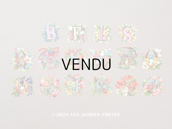 画像1: ＊蚤の市＊1900年頃 アンティーク ダイカットクロモ 16点のセット (1)