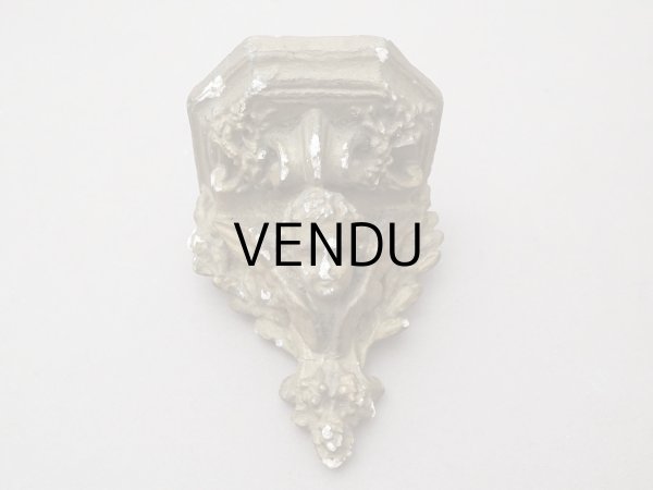 画像2: ＊蚤の市＊19世紀末 天使の石膏の小さな飾り棚 2点セット ウォールシェルフ アンティーク  (2)