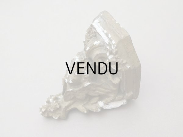 画像8: ＊蚤の市＊19世紀末 天使の石膏の小さな飾り棚 2点セット ウォールシェルフ アンティーク  (8)