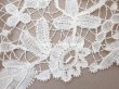 画像3: アンティーク デュシェスレース 花模様 エクリュ 手編みのボビンレース (3)