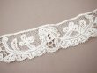 画像4: アンティーク レース 花とリボンのガーランド 手編みのボビンレース＆ニードルレース 1.4m 生成り (4)