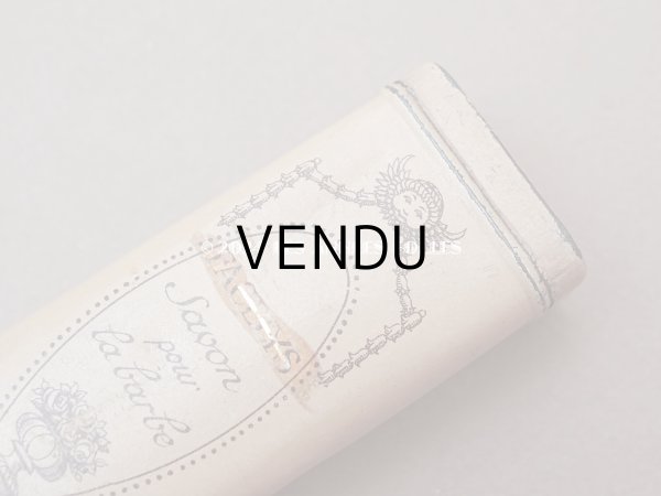 画像3: アンティーク ARYS パウダーソープボックス メタル缶 SAVON POUR LA BARBE - ARYS PARIS - (3)