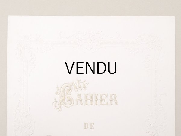 画像3: 【クリスマスセール2024対象外】19世紀末 アンティーク ノートカバー CAHIER DE COMPOSITION (3)