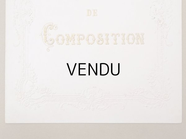 画像4: 【クリスマスセール2024対象外】19世紀末 アンティーク ノートカバー CAHIER DE COMPOSITION (4)