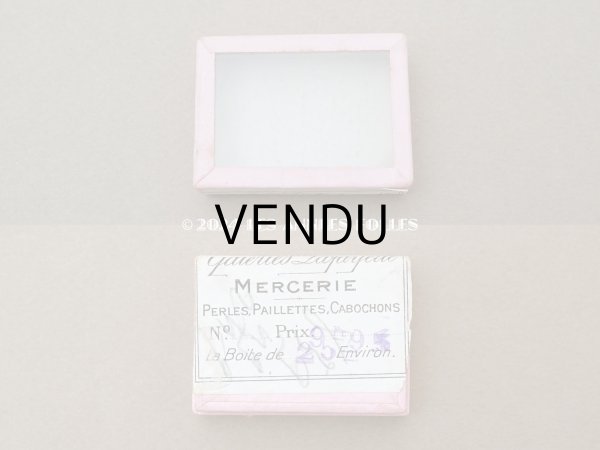 画像3: 【クリスマスセール2024対象外】アンティーク ガラスの蓋の紙箱 - AUX GALERIES LAFAYETTE - (3)