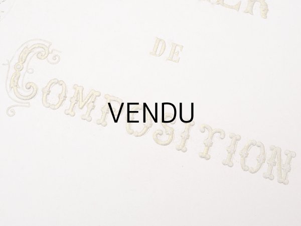 画像6: 【クリスマスセール2024対象外】19世紀末 アンティーク ノートカバー CAHIER DE COMPOSITION (6)