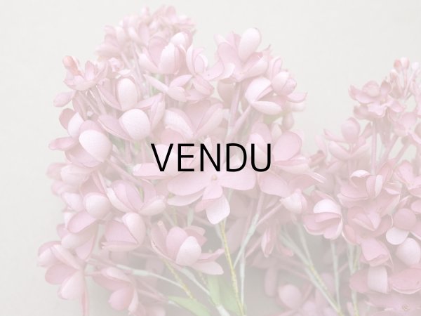 画像13: 【クリスマスセール2024対象外】アンティーク ライラックの大きな布花 オールドローズ (13)