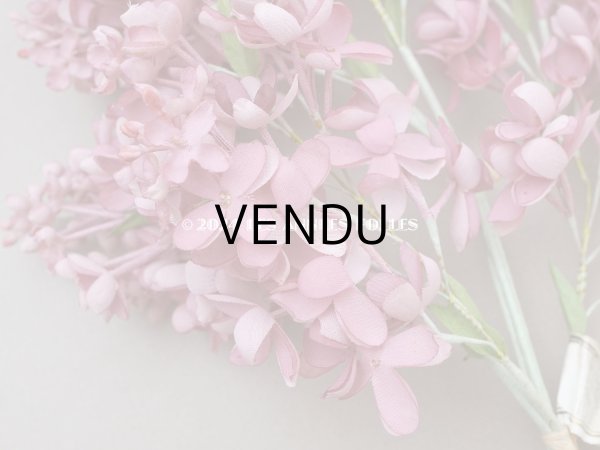 画像4: 【クリスマスセール2024対象外】アンティーク ライラックの大きな布花 オールドローズ (4)