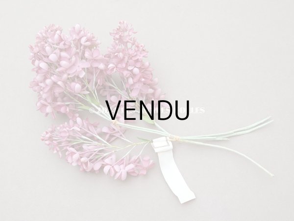 画像11: 【クリスマスセール2024対象外】アンティーク ライラックの大きな布花 オールドローズ (11)