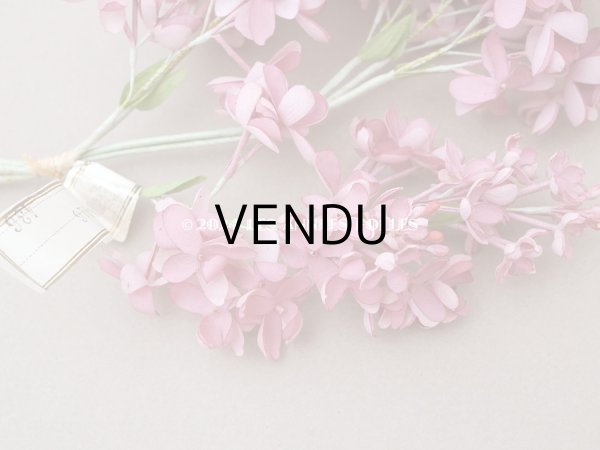 画像9: 【クリスマスセール2024対象外】アンティーク ライラックの大きな布花 オールドローズ (9)