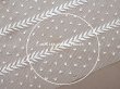 画像8: 【クリスマスセール2024対象外】アンティーク ドット刺繍入り チュールレース  生成り 43×100cm (8)