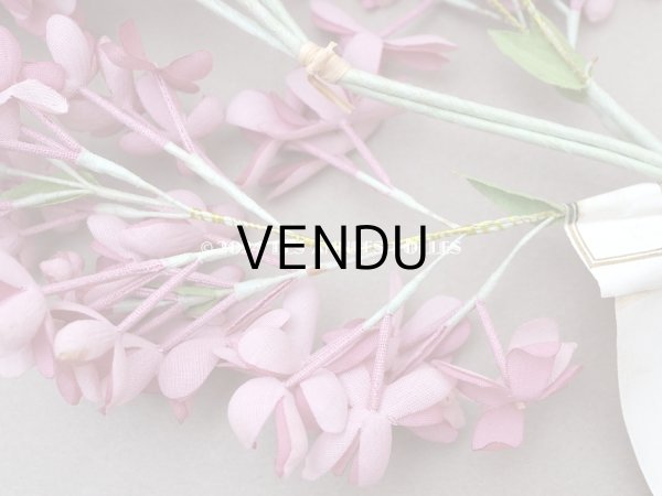 画像12: 【クリスマスセール2024対象外】アンティーク ライラックの大きな布花 オールドローズ (12)