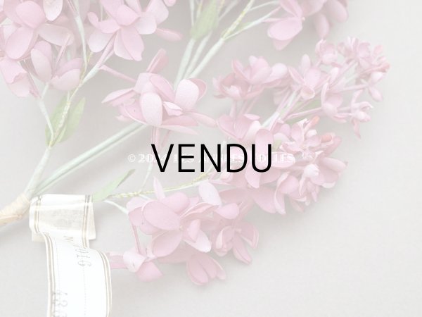 画像3: 【クリスマスセール2024対象外】アンティーク ライラックの大きな布花 オールドローズ (3)