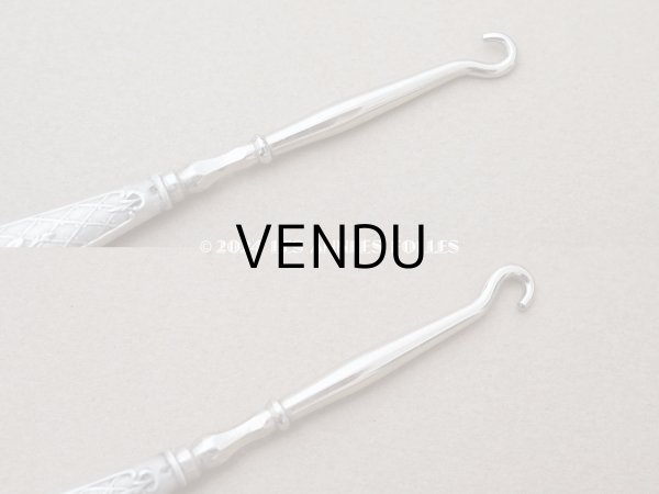 画像6: 【クリスマスセール2024対象外】アンティーク シルバー製 薔薇のかぎ針 クロシェ  (6)