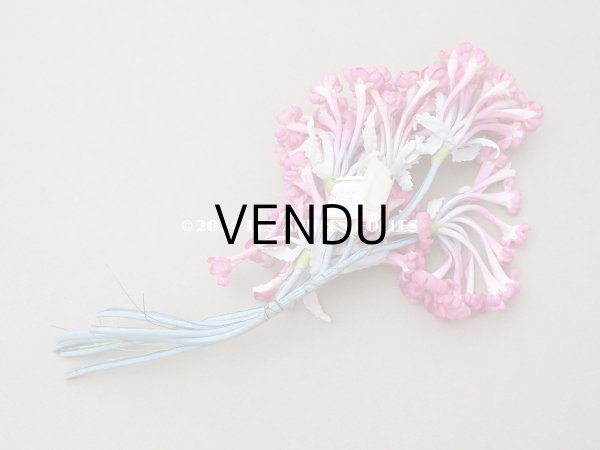 画像6: 【クリスマスセール2024対象外】アンティーク ピンクの大きな布花 花魁草 ラベル付き (6)