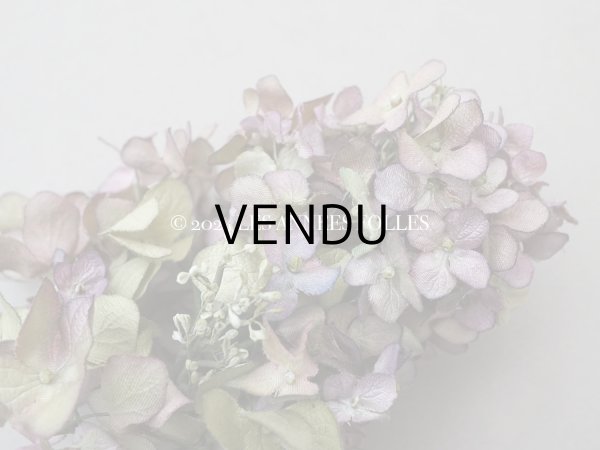画像4: アンティーク 紫陽花の布花 (4)