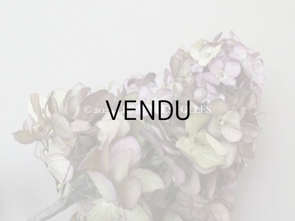 画像6: アンティーク 紫陽花の布花 (6)