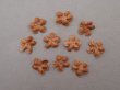 画像3: アンティーク 布花 ベルベットの花びら 10ピースのセット キャメル 18mm (3)