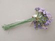 画像9: アンティーク 大きなブーケ ラヴェンダー色 小さな勿忘草の布花 200輪 ラベル付き  (9)