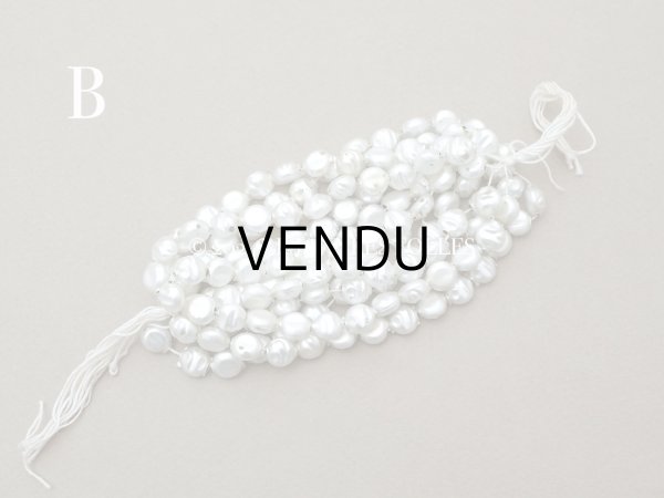 画像6: アンティーク スフレビーズ バロック シルバー 8mm 吹きガラス製ビーズ  (6)