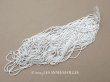 画像1: アンティーク シードビーズ ホワイト 87g 1cm=10粒 キャビアビーズ マイクロビーズ (1)