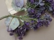 画像5: アンティーク ライラックの大きな布花 紫 ラベル付きシルク＆ベルベット (5)