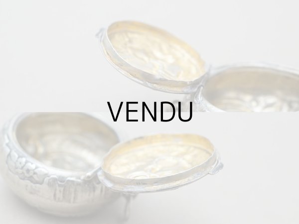 画像6: アンティーク 菫のパウダーケース  (6)