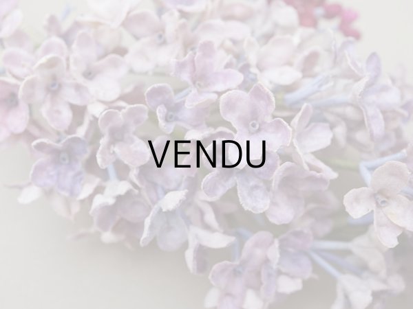 画像6: アンティーク ライラックの大きな布花 ベルベット 薄紫 ラベル付き (6)