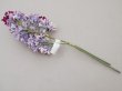 画像8: アンティーク ライラックの大きな布花 ベルベット 薄紫 ラベル付き (8)