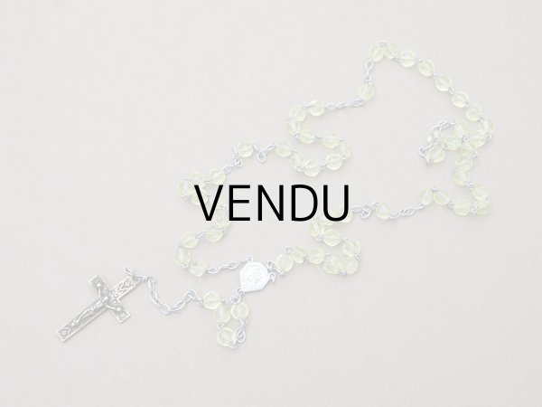 画像4: アンティーク ウラングラスのロザリオ  (4)