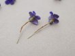 画像4: アンティーク 勿忘草の小さな布花 青紫色 10ピースのセット 約13mm (4)