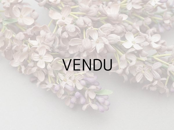 画像4: アンティーク ライラックの大きな布花 スモーキーピンク ラベル付き (4)