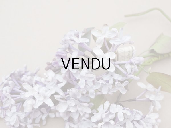 画像4: アンティーク ライラックの大きな布花 アイスパープル＆アイスブルー ラベル付き (4)