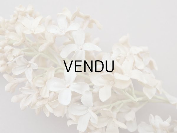 画像4: アンティーク ライラックの大きな布花 エクリュ ラベル付き (4)