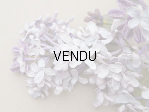 画像7: アンティーク ライラックの大きな布花 アイスパープル＆アイスブルー ラベル付き (7)