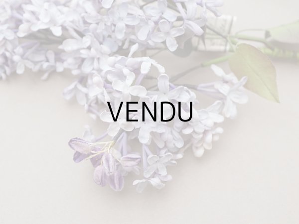 画像6: アンティーク ライラックの大きな布花 アイスパープル＆アイスブルー ラベル付き (6)