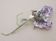 画像8: アンティーク ライラックの大きな布花 アイスパープル＆アイスブルー ラベル付き (8)