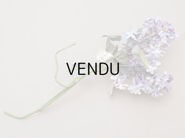 画像8: アンティーク ライラックの大きな布花 アイスパープル＆アイスブルー ラベル付き (8)