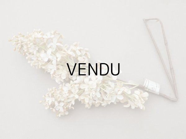 画像3: アンティーク ライラックの大きな布花 エクリュ ラベル付き (3)