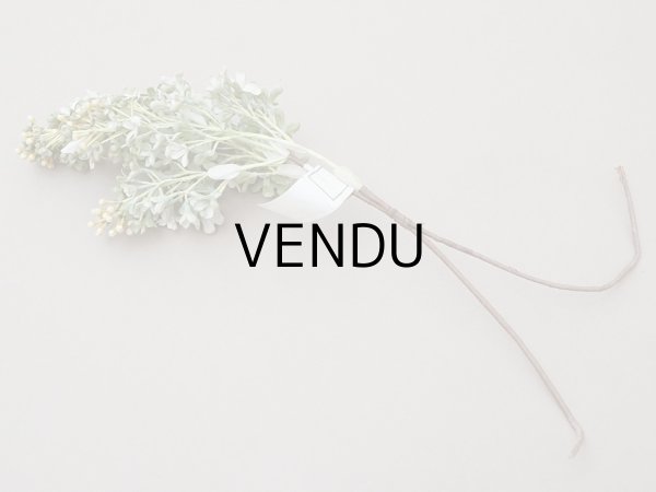 画像8: アンティーク ライラックの大きな布花 ミルキーグリーン ラベル付き (8)