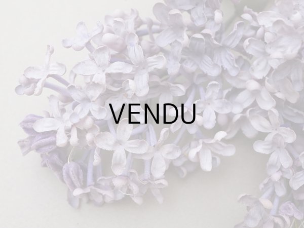 画像3: アンティーク ライラックの大きな布花 グレイッシュパープル ラベル付き (3)