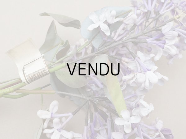 画像9: アンティーク ライラックの大きな布花 アイスパープル＆アイスブルー ラベル付き (9)