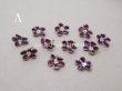 画像2: アンティーク 布花 ベルベットの花びら 11ピースのセット グレイッシュパープル 18mm (2)