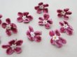 画像4: アンティーク 布花 ベルベットの花びら 11ピースのセット ライラックピンク 18mm (4)