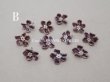 画像6: アンティーク 布花 ベルベットの花びら 11ピースのセット グレイッシュパープル 18mm (6)