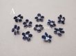 画像2: アンティーク 布花 ベルベットの花びら 10〜11ピースのセット 青紫 18mm (2)