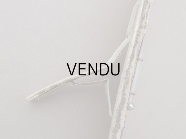 画像7: 1900年頃 アンティーク リボン刺繍＆スパンコール 温度計 (7)